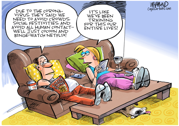 The Art of Social Distancing by Dave Whamond, Canada, PoliticalCartoons.com
